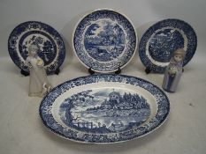 A mixed lot of ceramics to include a lar
