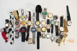 A collection of vintage wristwatches to include Ingersoll, Smiths, Rotary, Cyma and other.