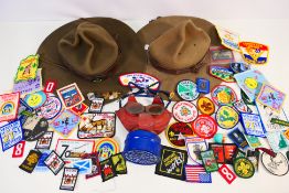 Two vintage scout hats,