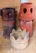 Terracotta chimney pots and similar. [3]