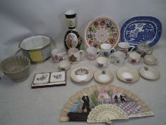 A mixed lot of mostly ceramics to include Shelly commemorative ware and others,