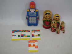 Playskool - Matryoshka Dolls - A vintage Playskool Major Morgan with 4x Song Cards to include (Mary