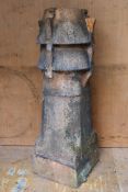 A decorative chimney pot. [W]