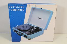 JDW - A boxed JDW ECS01 Suitcase Turntable.