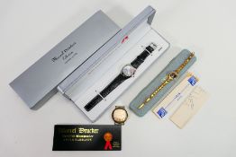 Three wristwatches comprising a gold plated Oris Super (boxed),