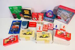 A mixed lot to include playing cards, 1979 Grand National race card, snow globe,
