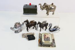 Lighters - Eight vintage lighters to include horses,