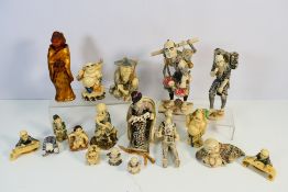 A collection of Chinese faux ivory traditional style figures and similar,