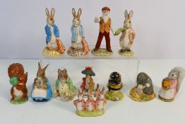 Royal Albert - A collection of Beatrix Potter figures by Royal Albert to include: 2 x 'Peter & The