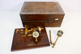 An early 20th century John Nesbitt Yarn Twist Testing Machine No.