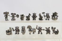 A collection of approximately 15 pewter figures to include Vikings by Tinn-Per of Norway (approx 3