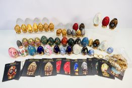 Franklin Mint - The Collector's Treasury of Eggs by Franklin Mint, to include 50 eggs,