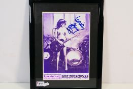Amy Winehouse - A signed photographic image by Carolyn Djangoly for Lavender Trust Breast Cancer