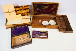 Lot to include a late 19th century artis