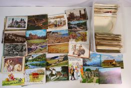 Deltiology - A collection of UK and foreign cards to include comic, real photos,