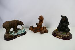 Two Juliana Collection figure groups of bears,