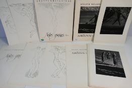 Stasys Krasauskas - Two portfolios of prints comprising Moters gimimas and Amzinai Gyvi.