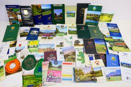 A collection of UK and foreign golf planners / score cards.