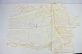 A World War Two (WW2 / WWII) silk parachute canopy section.