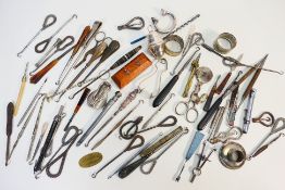 A collection of vintage items to include