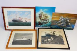A collection of pictures of maritime int