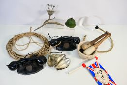 A Chad Valley twin Bakelite telephone se