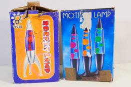 Two motion / lava lamps, boxed. [2]. [W]