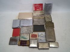 A collection of vintage cigarette cases / boxes.