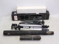 Three vintage telescopes and a quantity