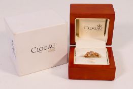 An 18ct Clogau Gold stone set ring, size M+½, approximately 6.