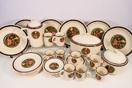 A collection of Wedgwood dinner and tea wares decorated in the Mikado pattern,