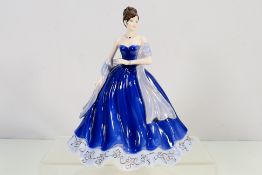 A limited edition Coalport figure from The Gem Collection, Sapphire, numbered 68 of 1500,