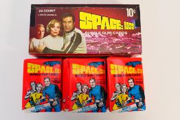 Space 1999 - A 1976 ATV Bubble Gum Cards counter top stock box containing unopened packs.