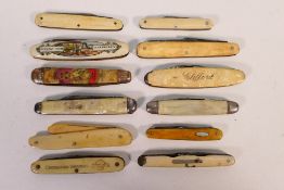 A collection of pen / pocket knives and similar [W] Note: This lot is not for sale to people under