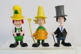 A set of three Ken Dodd Diddy Men figures, circa 1970's, approximately 15 cm (h).