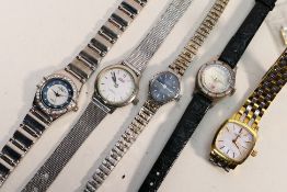 A collection of wristwatches to include Rotary.