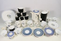 A collection of Wedgwood Susie Cooper ceramics to include a part coffee service and a quantity of