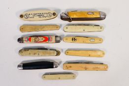 A collection of pen / pocket knives and similar.