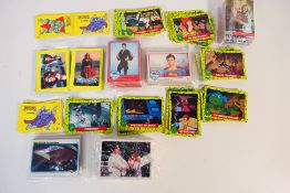 A quantity of trade card part sets to include UFO, Teenage Mutant Hero Turtles, James Bond,