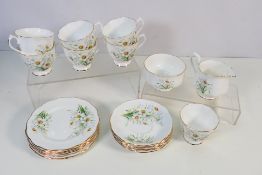 A collection of Royal Albert Friendship series, Narcissus pattern tea wares, twenty two pieces.