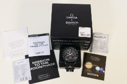 Omega X Swatch - A Speedmaster MoonSwatch Collection Mission To The Moon wristwatch,