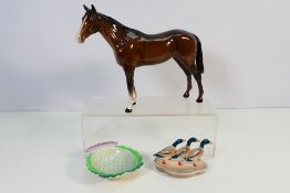 Lot to include a Beswick horse figure, B