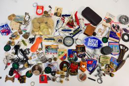 Mixed collectibles to include cloth patc