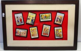 Deltiology - A framed display of comic p