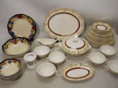 A mixed lot to include Midwinter dinner and tea wares, Royal Doulton and Wedgwood.