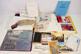 A scrapbook binder containing information on the history of telephone kiosks / public call boxes