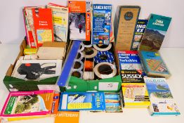 Lot to include a pricing gun and various rolls of labels, a quantity of reels of wire,