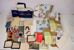 A small quantity of mixed ephemera and a collection of empty boxes and certificates of authenticity
