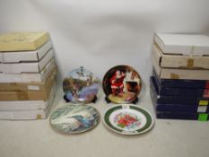 A quantity of boxed / packaged collector plates to include Compton & Woodhouse and other.
