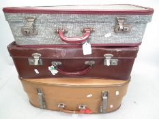 Vintage items to include a cased picnic set,